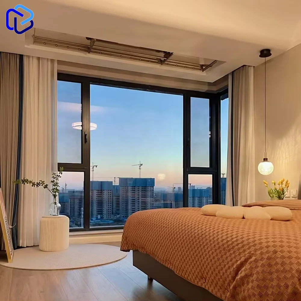 Tilt and turn ventilation burglar proof roof in pakistan aluminium simple half moon latest sliding design foshan door and window