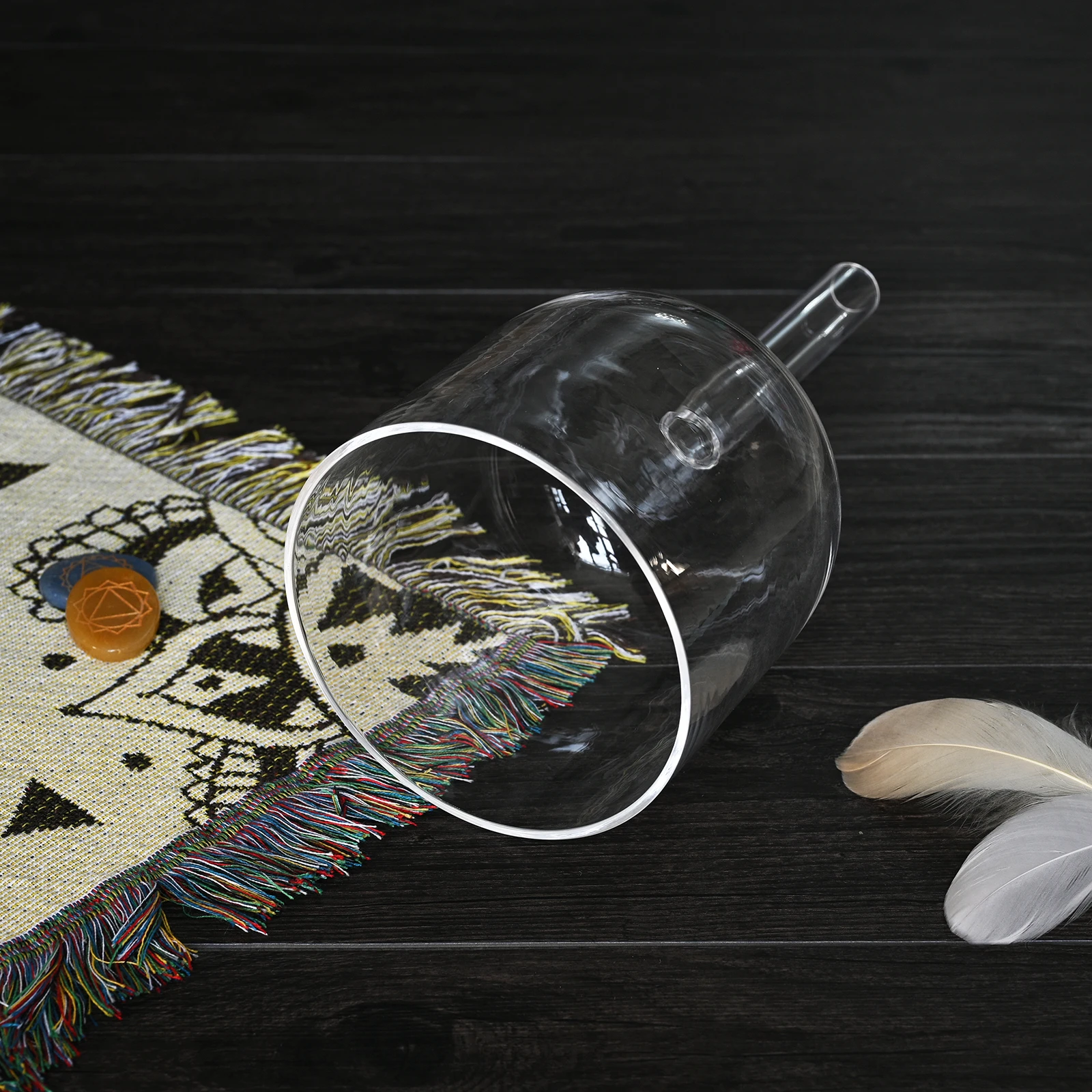 Успех семь цветов Ручка кварцевые Кристальные поющие чаши семь цветов Clear ручка Поющая чаша для исцеления звуком