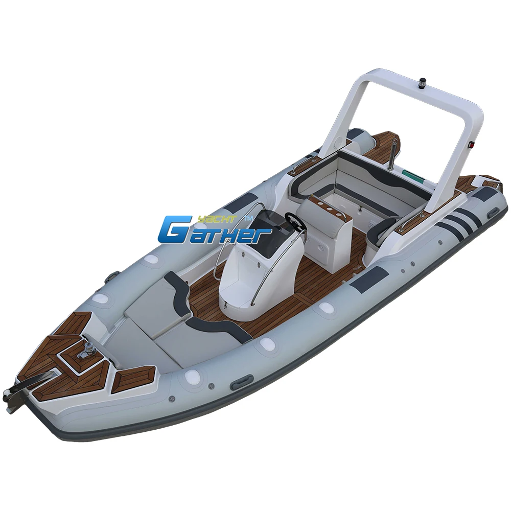 CE 23 фута 710 см Китай rib700 -LUX жесткое Надувное ребро скорости лодки с 828 трубкой для Косатки продажи