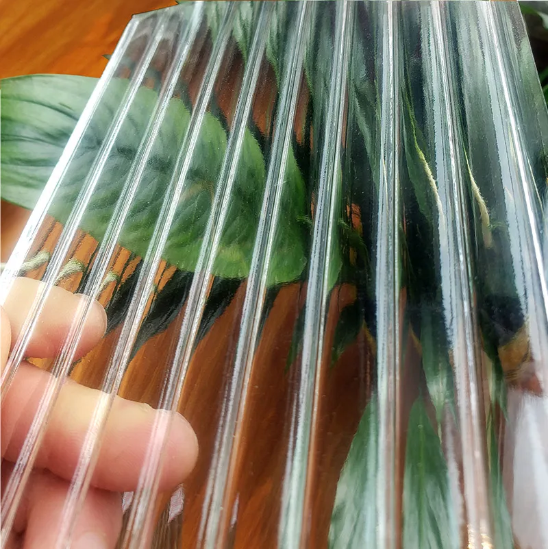 Decorative transparent tempered ribbed reeded moru wave fluted glass/art figured textured sheet glass/pattern glass panel