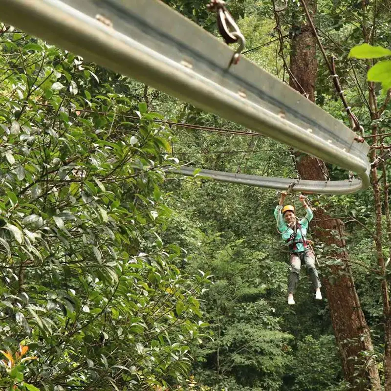 Unpowered Kiddie Rollglider Zip Line for Sale Ideal for Carnivals and Family Attractions Providing Safe Fun for Kids