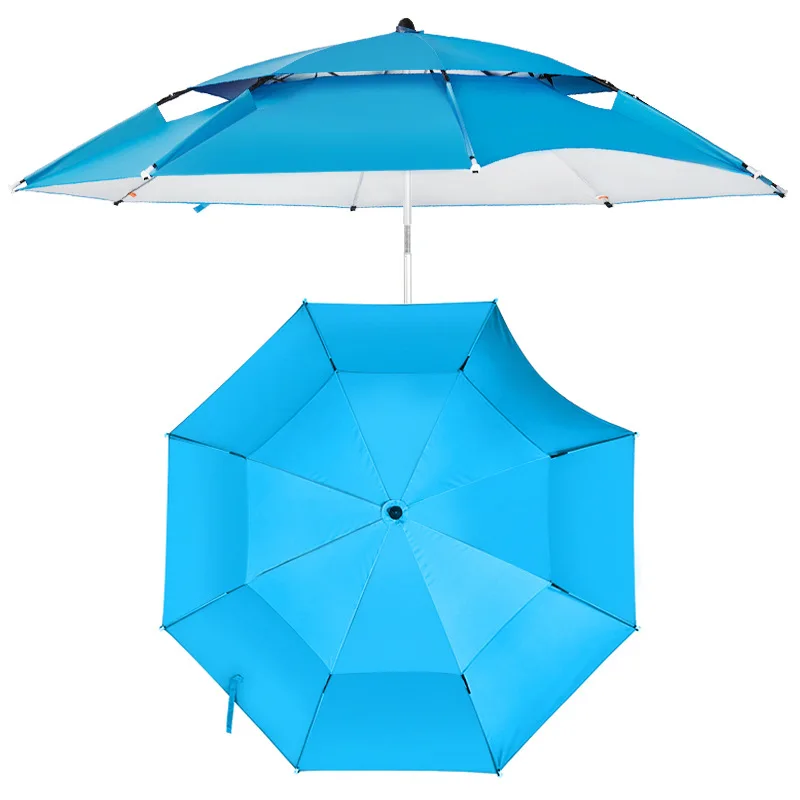 High quality Printed camping Umbrella  Fishing Fiberglass Beach Umbrellas Fishing Umbrella