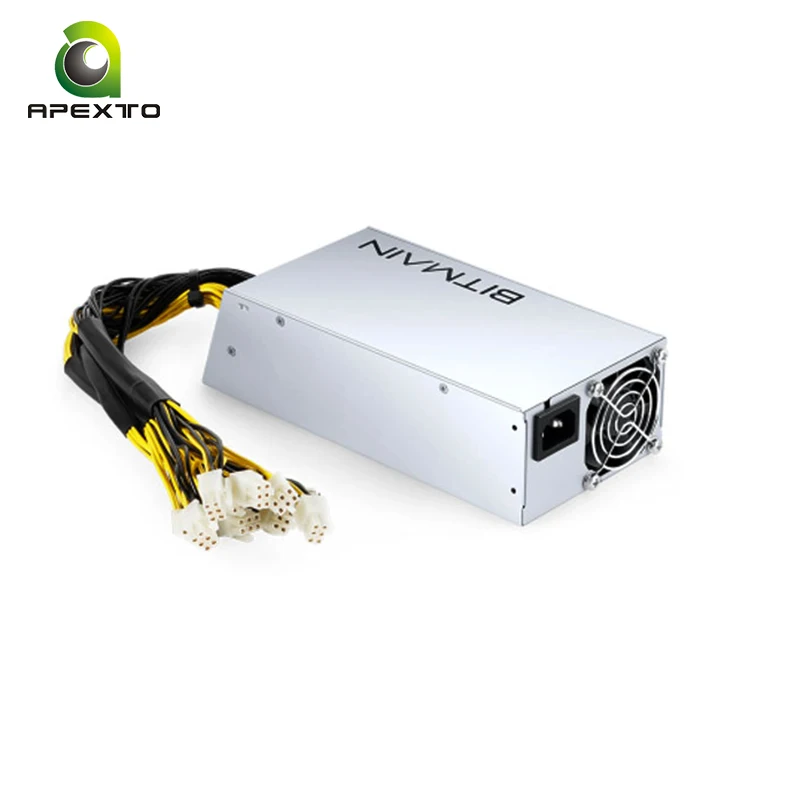 Antminer APW7-1800-12V 1800w BITMAIN PSU Series power supply with two 8cm fan