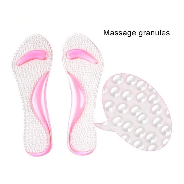 Factory cheap selling women shoes removable pu gel insole high heel gel pads