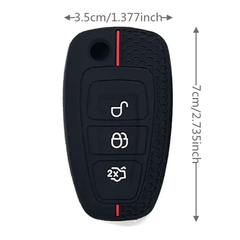 For Ford Silicone Car Remote Key Fob Cover Case Ranger C-Max S-Max For Focus Galaxy Mondeo Transit For Tourneo Custom