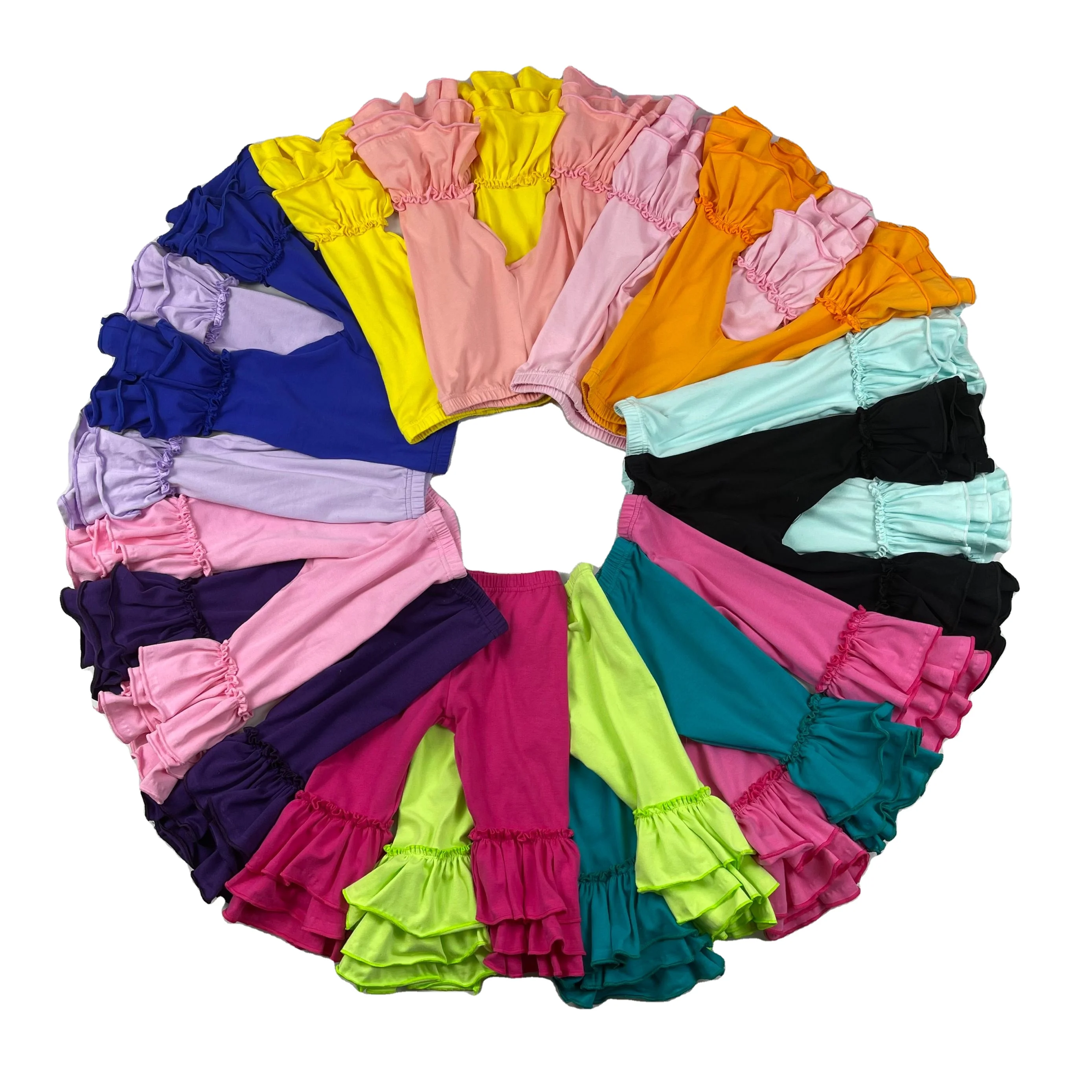 Qingli ODM Ready to Ship baby boutique clothes icing leggings infants pants toddler casual trousers