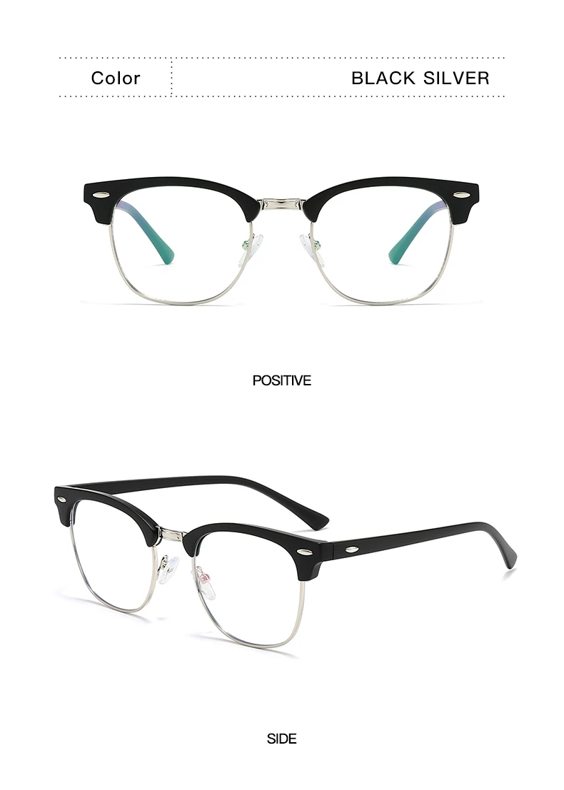 Classic Half Photochromic Polarized Anti Blue Light UV400 Sunglasses New Arrival Fashionable Sunglasses Women Black White Brown