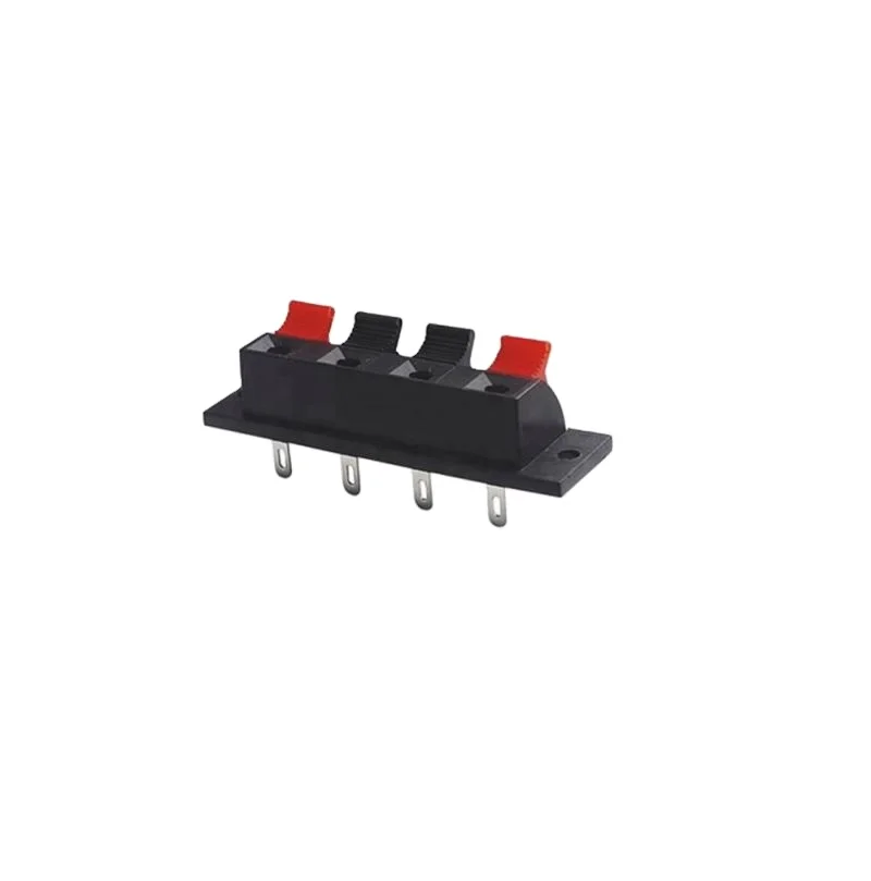 WP4-1 4P red and black clamp spring speaker terminals 4P