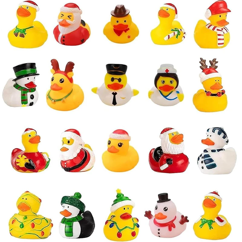 Promotional Custom Plastic Toy Animal Weighted Floating Race Assorted Bath Toy Rubber Ducky