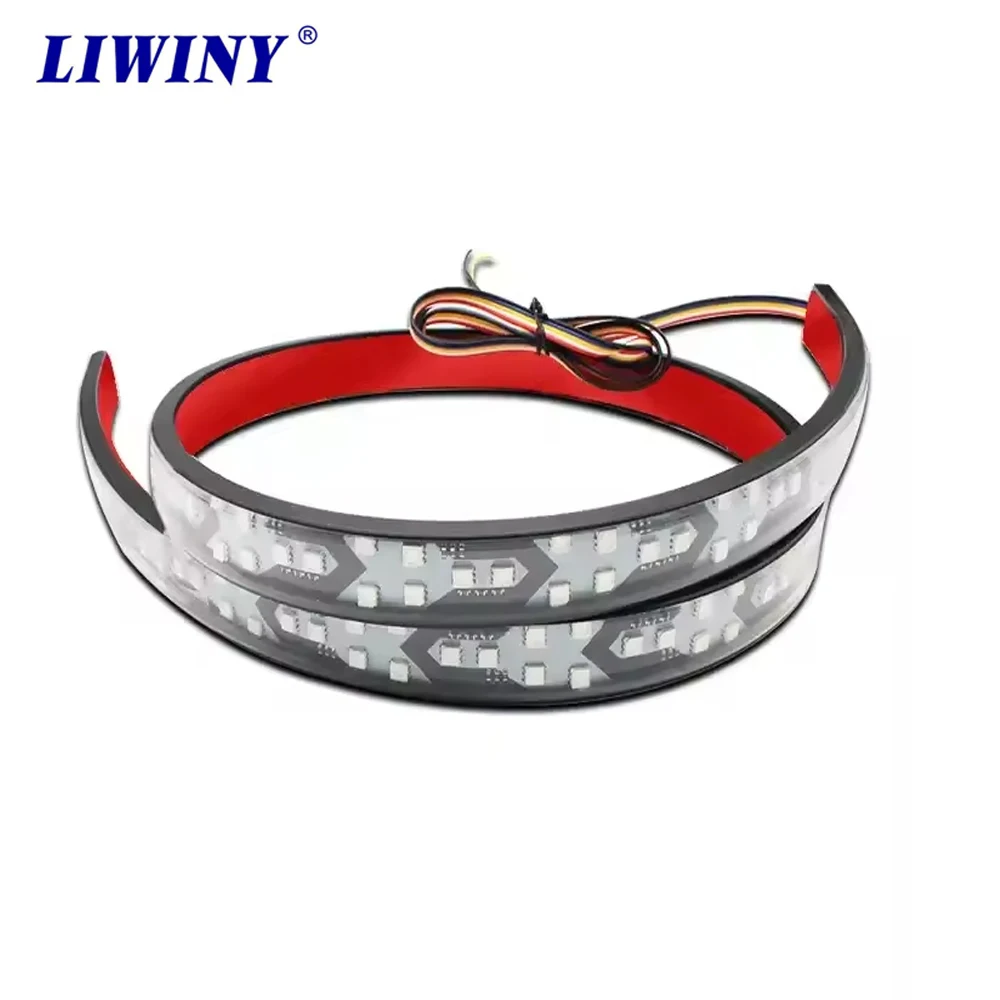 Wholesale 1/1.2/1.5/1.8/2/2.2/2.4M white Reverse red Brake Turn Signal Light Truck Flowing Rear Trailer Led Light Universal