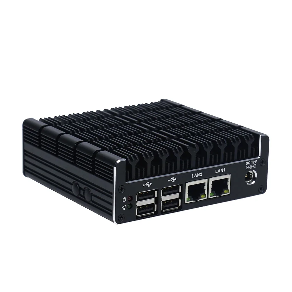  Iwill Mini PC J3060 Двухъядерный 2 * i211AT Lan Безвентиляторный Компьютер с 6 USB для цифровых