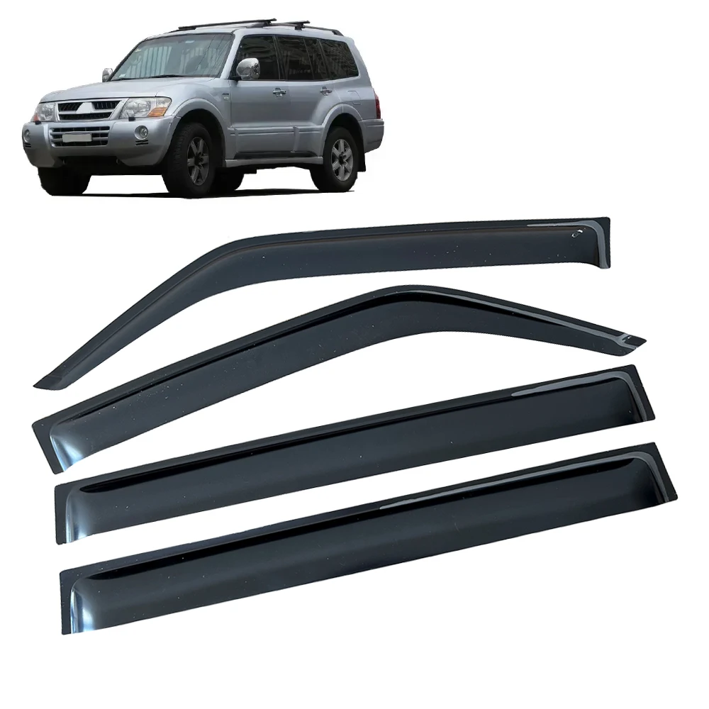 Side Window Deflector for Mitsubishi Pajero Montero V73 V75 V93 V97 5-door 1999-2021 Auto Car Window Visor Rain Guard Ventvisor