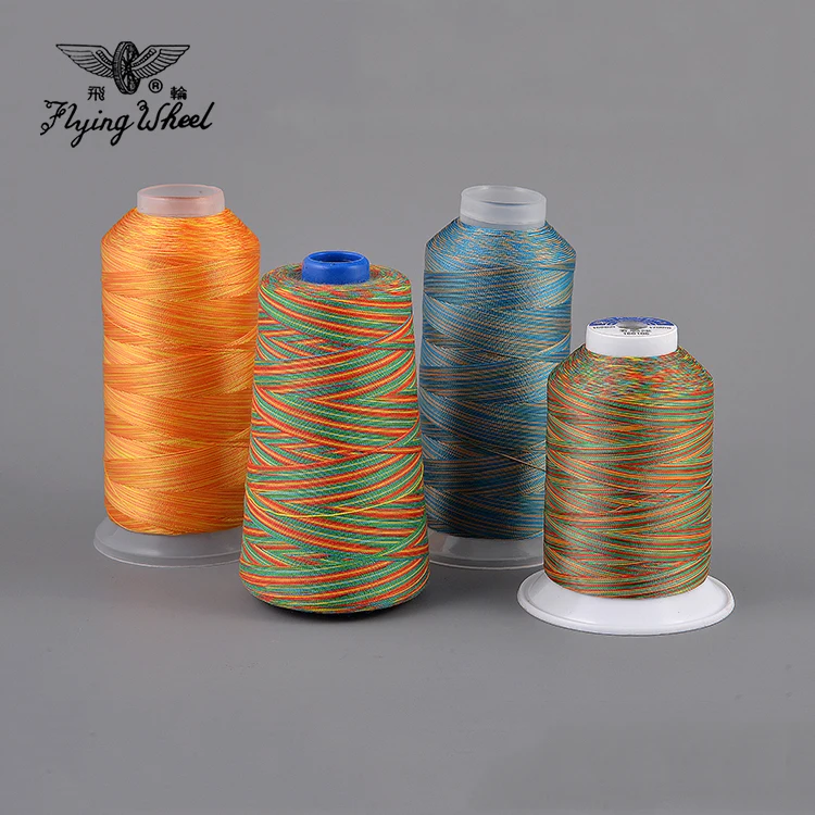 Hot Sale Rainbow Thread Decorative Thread Multicolour Polyester Sewing Thread for Decorative Sewing
