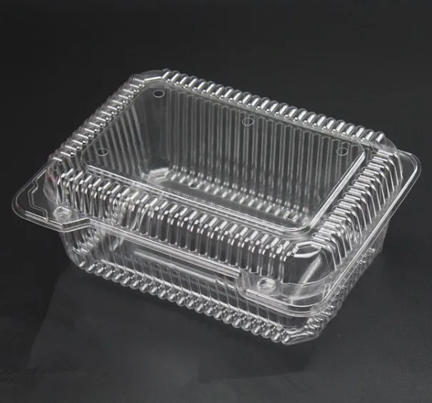 Eco-friendly Plastic Clear Strawberry Packing Box Clamshell Hinged Fruit and Vegetable Packaging Container