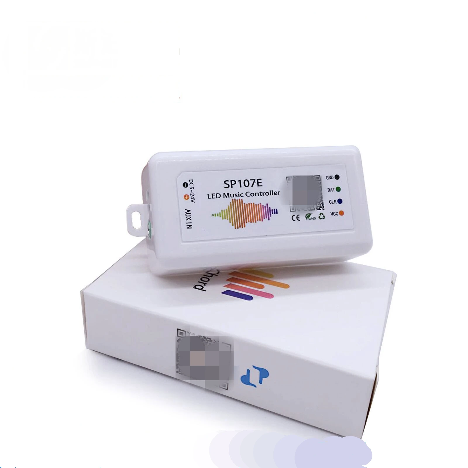 FCOB RGB Addressable SP107E Music Controller DC12V-DC24V RGBIC Full Color Controller for WS2811 IC WS2812B WS2811 WS2813