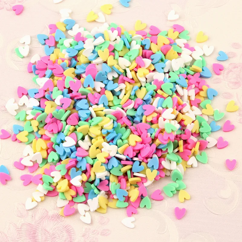 Hot Sale 1.5mm Cupcake Clay Slime Sprinkles for Ice Cream Cake Decoration