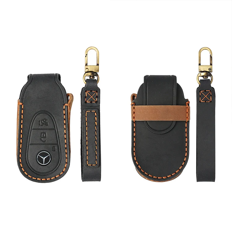 GRS custonization car logo leather folding key case cover manufacturer