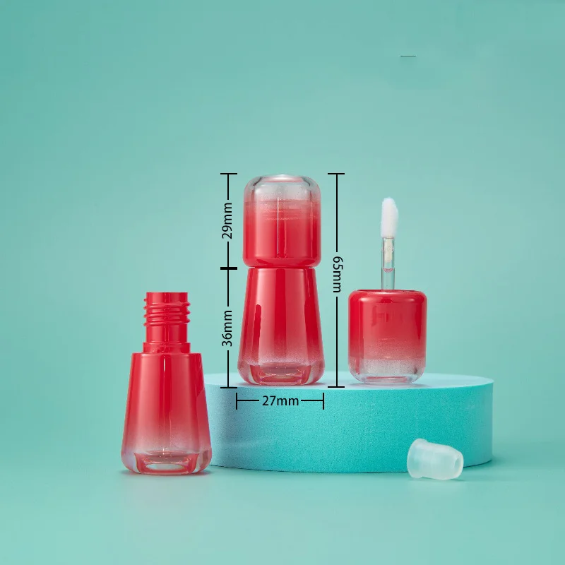 CCG-040 New Design High Grade Custom Logo Wholesale Mushrooms Shape Lip Gloss Tube Plastic Cosmetic Lipstick Tube