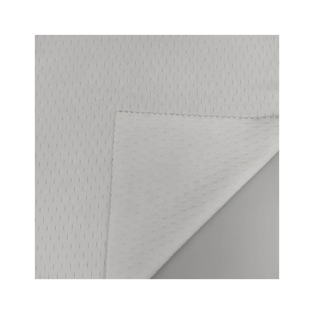 
Fast Dispatch Anti-bacteria Breathable Pattern Mesh Polyester Spandex Sports Knitted Fabric For Sportswear 