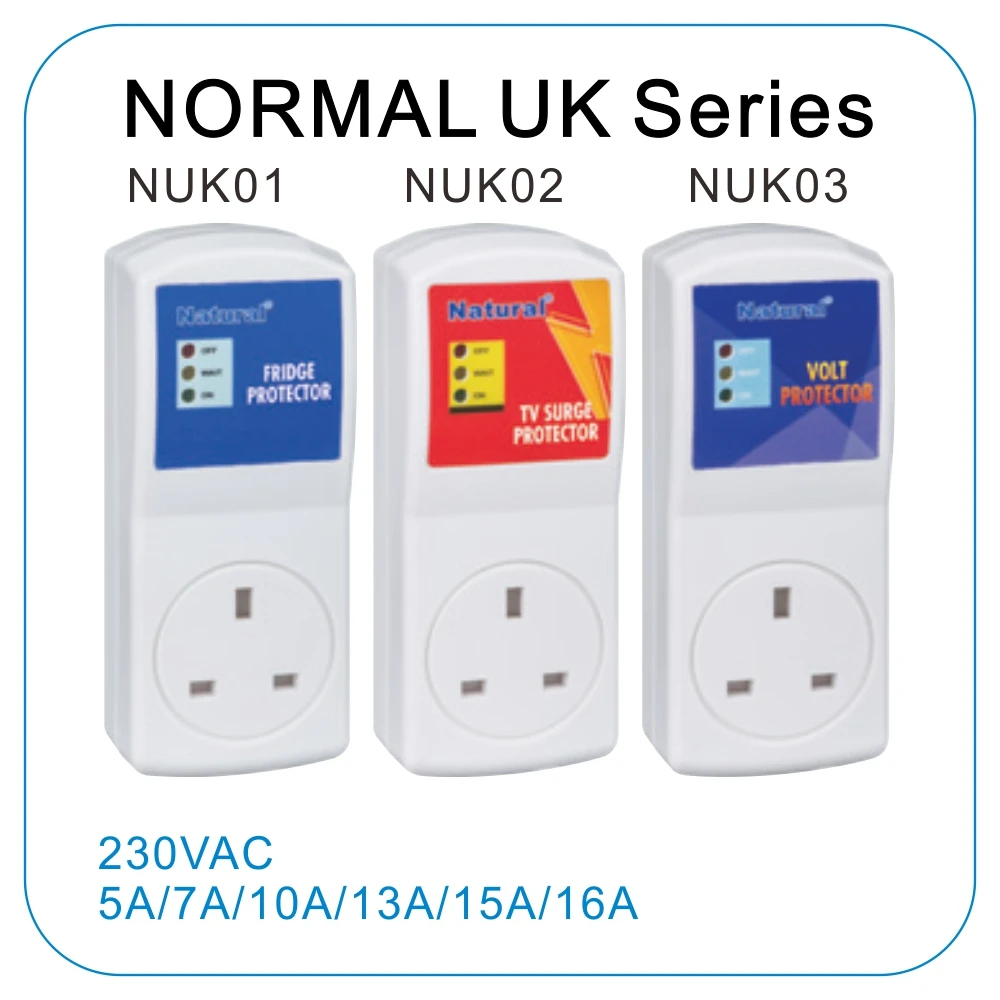 Натуральный протектор холодильника типа Великобритании AVS, защита холодильника от низкого напряжения, устройство задержки времени розетки