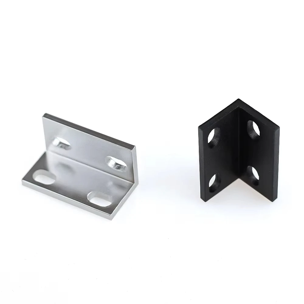 Lot Single Double Triple Universal L Type Support Brackets Fitting Angle Connector for Aluminium Profile