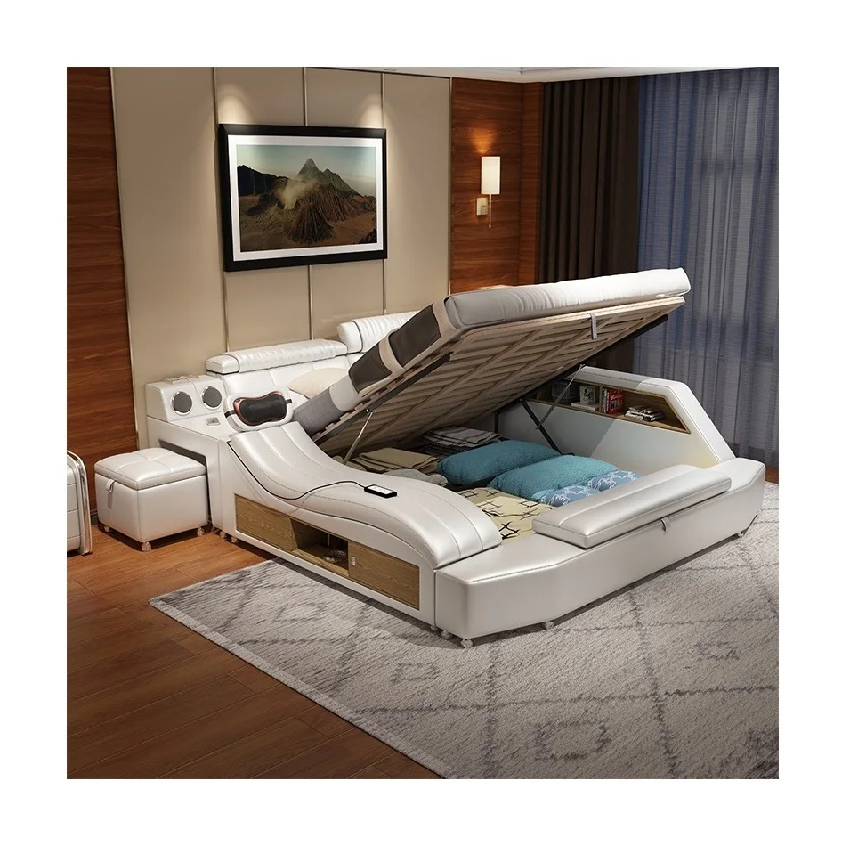 Italian luxury modern sofa bed foldable, smart bed tatami multifunctional bed