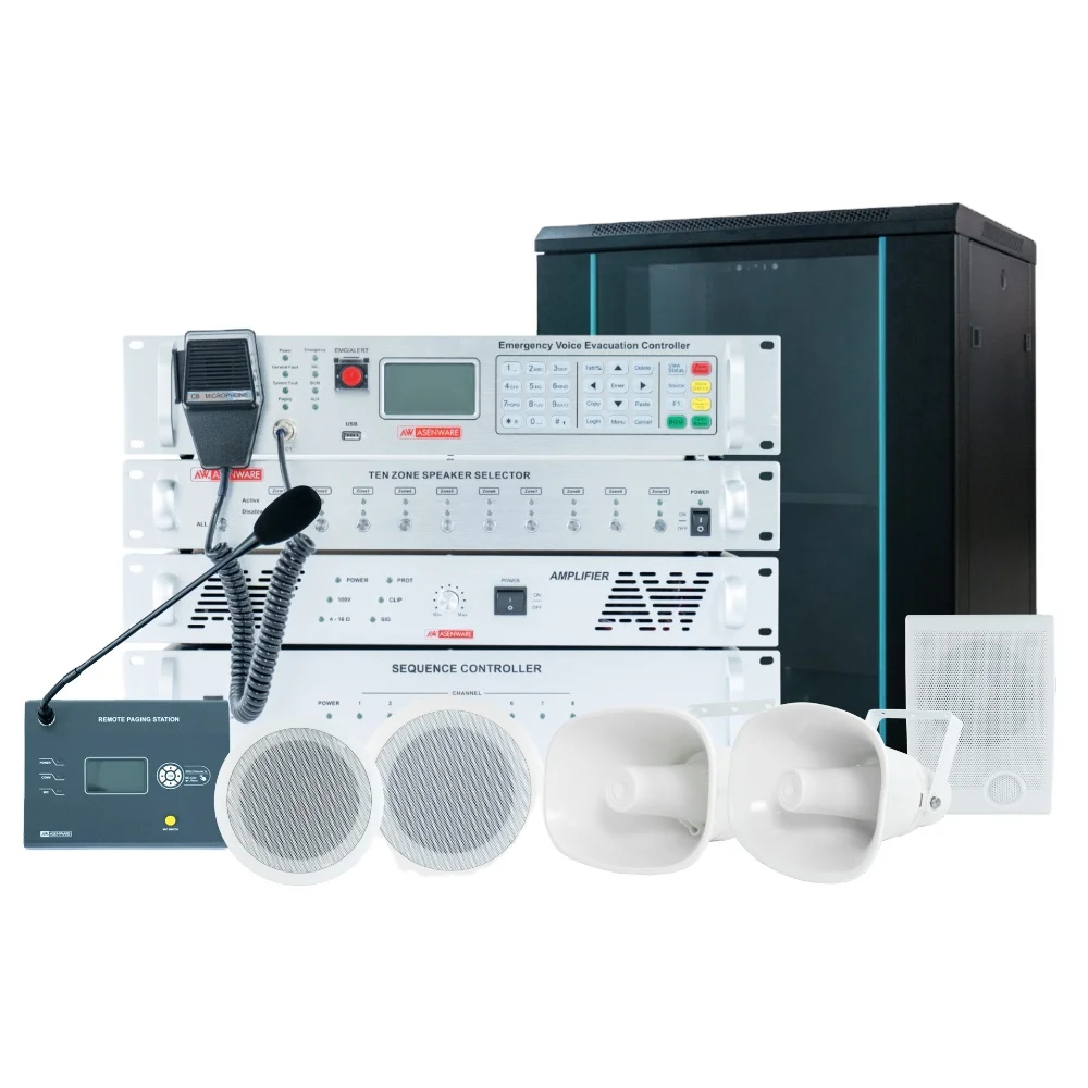office building fire Emergency Voice Annunciation System controller Enhanced  safety Protection