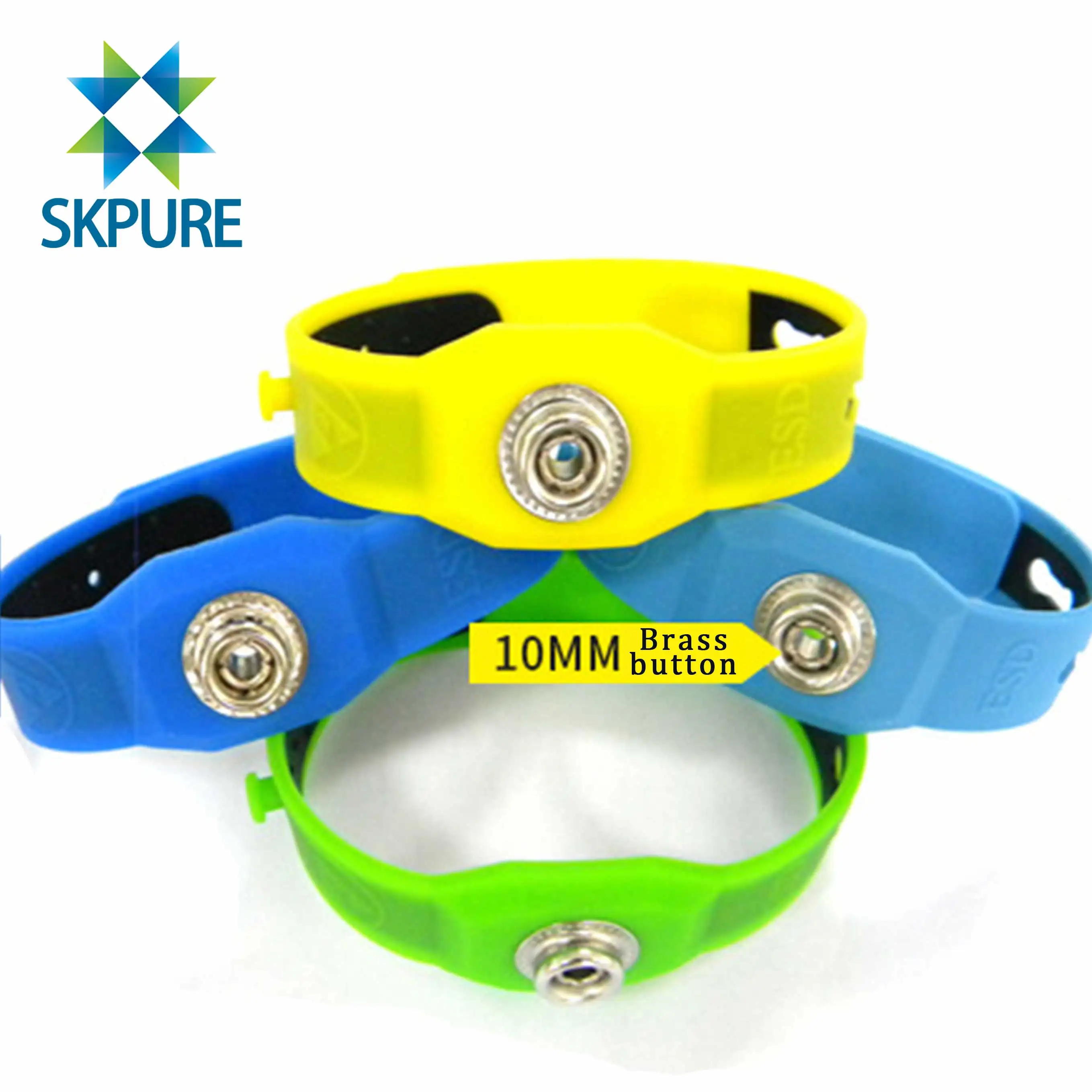 SKPURE Elastic Anti Static Adjustable Wrist Band Anti-static Bracelets Antistatic Grounding Cord ESD Wrist Strap