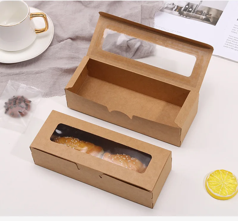 Wholesale Caoted Paper Plastic Pop Packaging Customizable Square Luxury Birthday Clear Transparent Cake Box