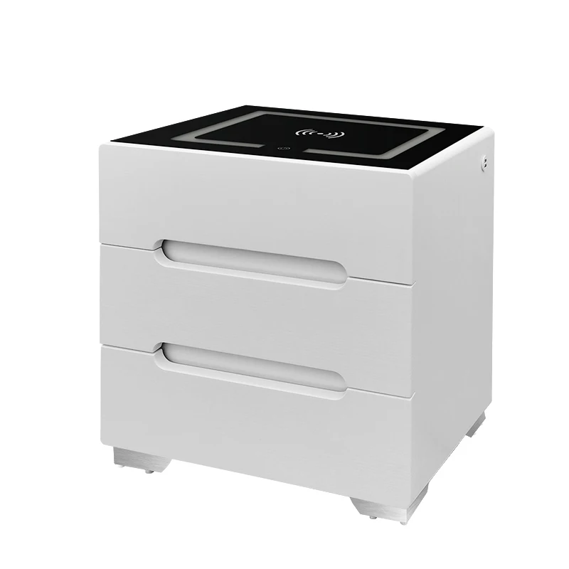 Home Furniture Bedroom Furniture Wireless Charging Table Bedside Cabinet smart bedside table simple bedside with usb