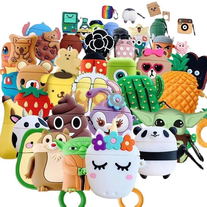 100 Style Cartoon Toy Headphones Case For Airpods 3 Case 3D Soft Silicone Earphone Cover For Airpods case