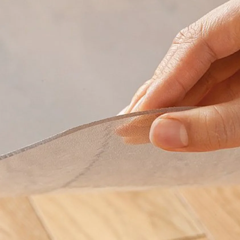 Wholesale Scratch Resistant PVC Office Hard-floor Chair Mats Durable Clear Plastic Chair Mat