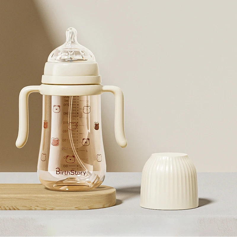 Wholesale 300ml Used By Multiple Baby Age Groups Pacifier Duckbill Small V-valve Suction NozzleNew Born Baby Bottles Sets