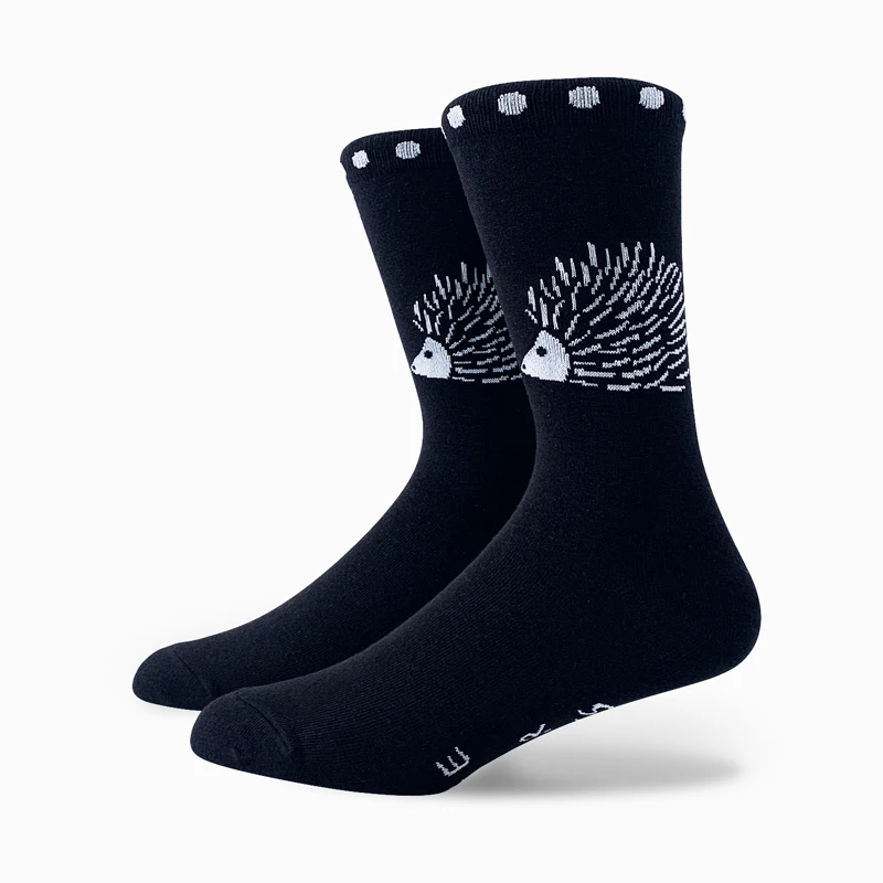 Hot Sale Fashion Design Knitted Cotton Comfy Crazy Hedgehog Socks