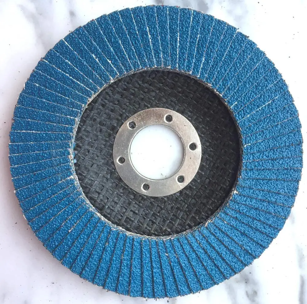 Blue Aluminum Oxide Fiberglass Backing Abrasive Flap Disc 40 Grit Sanding Grinding Metal