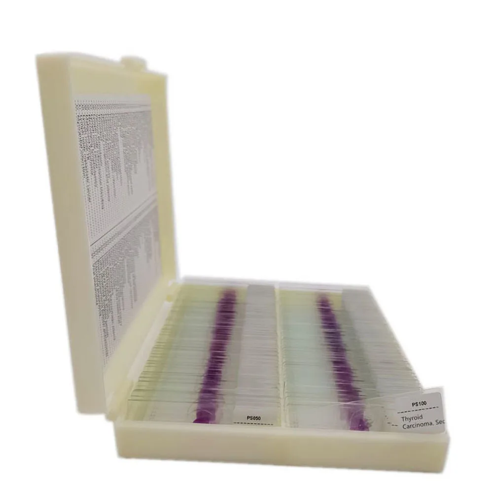 100Pcs Human Disease Pathology Prepared Slides Teaching Prepred Microscope Slides
