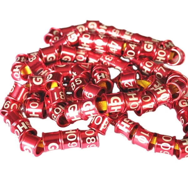 2025 year Customizable in all sizes plum  straight aluminum pigeon rings are used for pigeon canary birds.