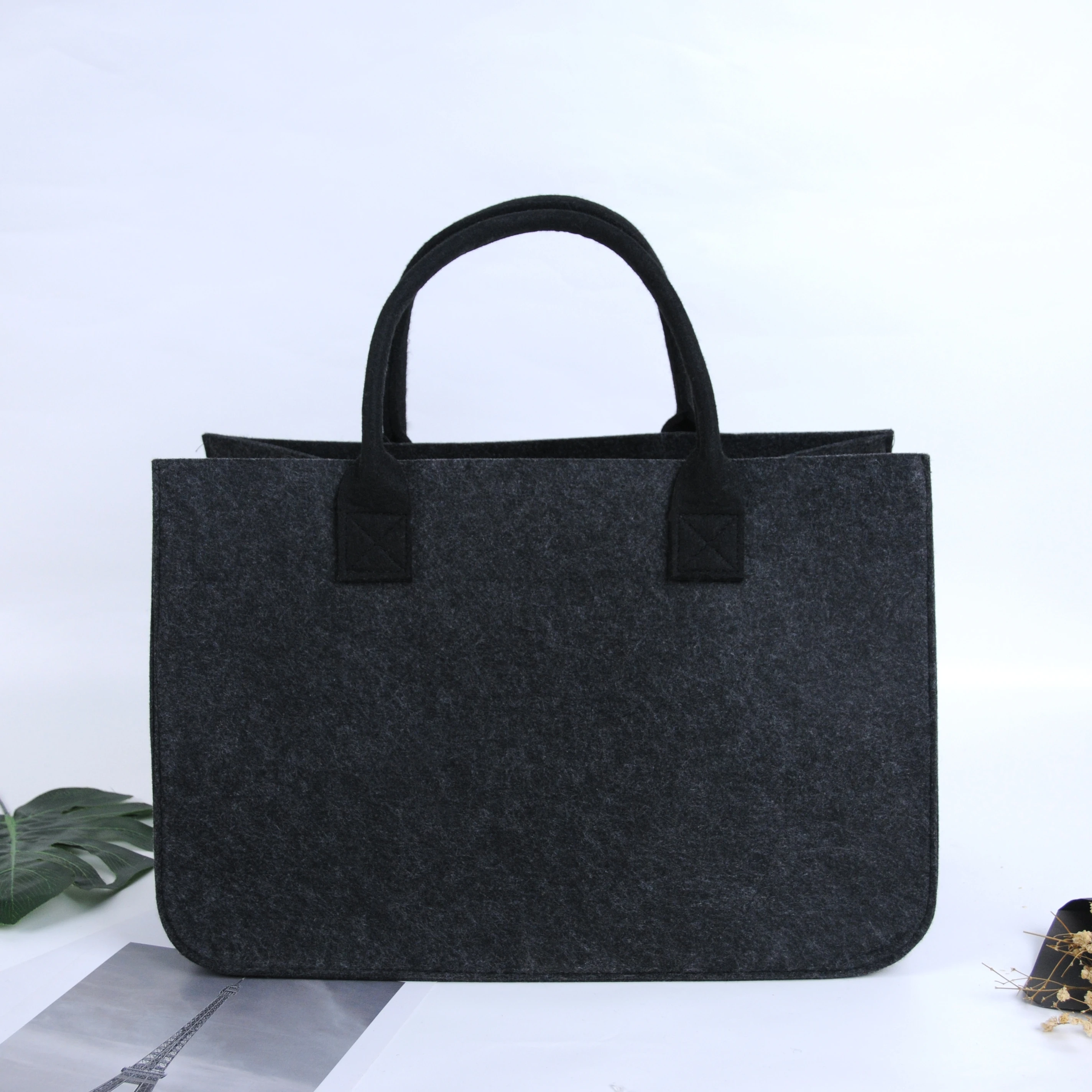 customized felt tote bags with Logo Print