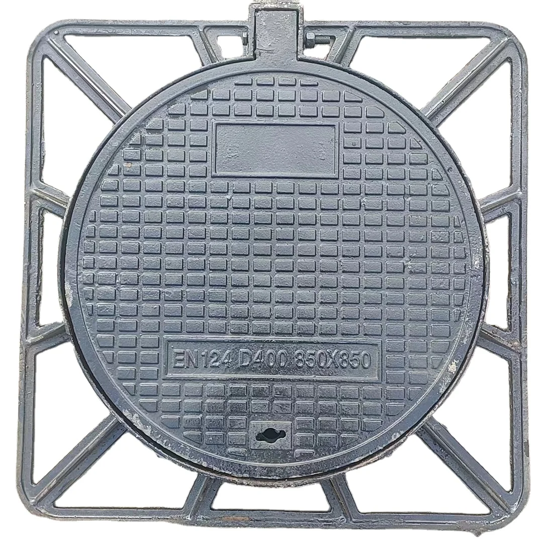 Ductile Cast Iron Manhole Cover and Drain Grating Grid Square and round Die Casting Well Cover