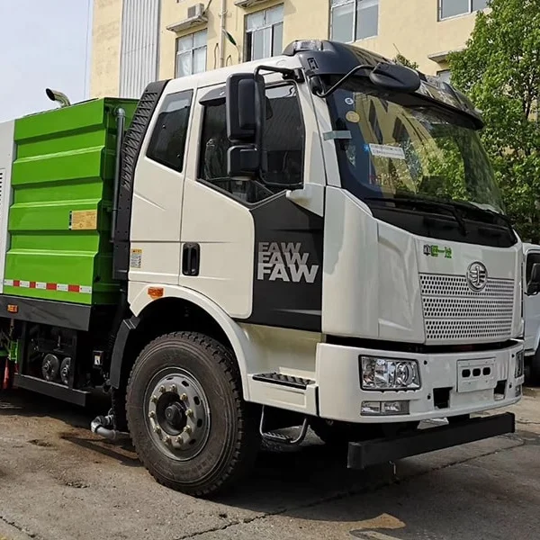 Brand New FAW 4X2  18m3 Vacuum  Road Water Washing and Sweeper Truck price for  sale