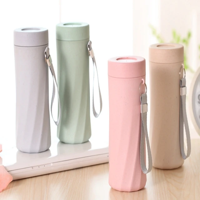 Design Natural Bamboo Cup Bamboo Fiber Coffee Mug Biodegradable Green Organic Bamboo Fiber Coffee Cup With Lid Rope