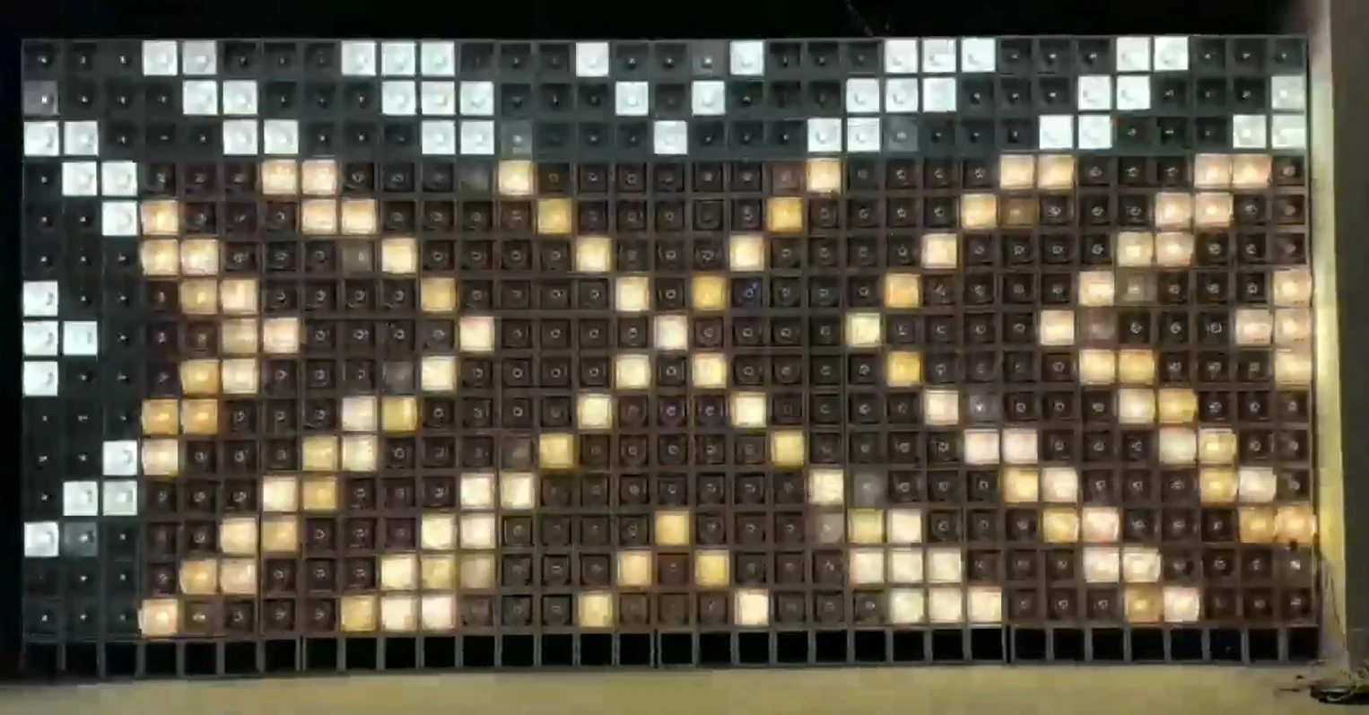 Original Design Kinetic Lighting Wall  Dynamic Wall Light Box  Decoration for Club Hotel Bar