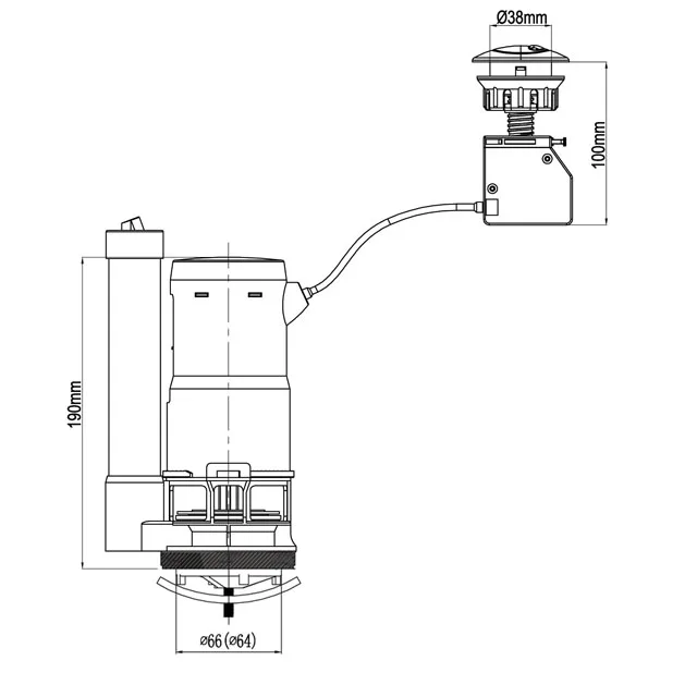 best sale high quality toilet flush set water tank cistern repair kit parts fittings plastic pp float valve mechanism