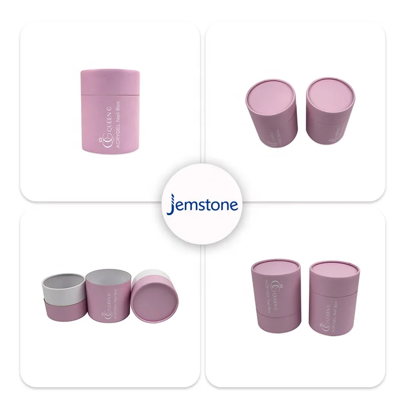 Custom Unique Kraft Paper Tube Container Cylinder Cardboard Packaging for Boob Tape Breast Cover