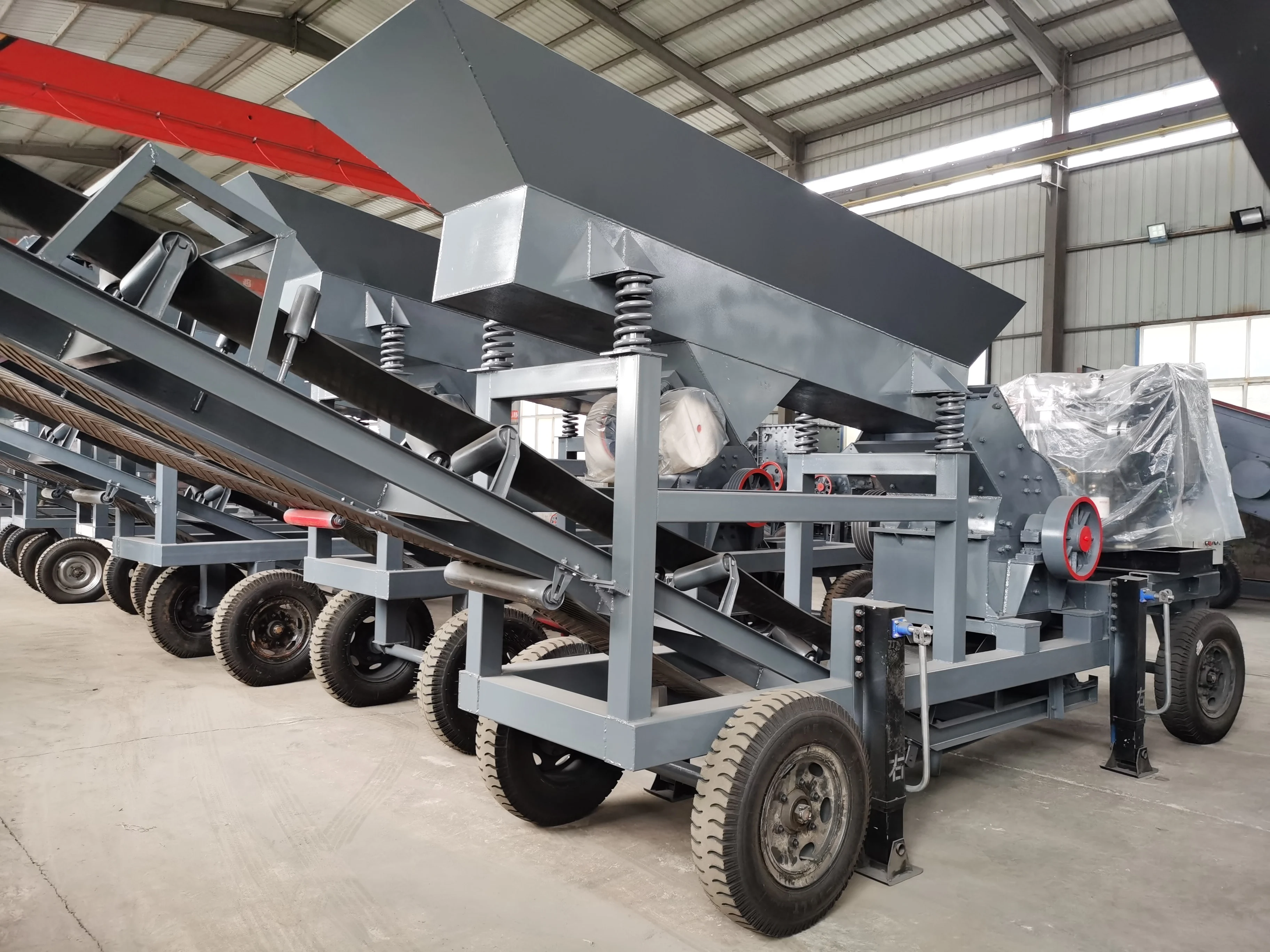 The most popular highquality customizable plate rock-concrete gravel one-time molding and sieve jaw crusher sand production line