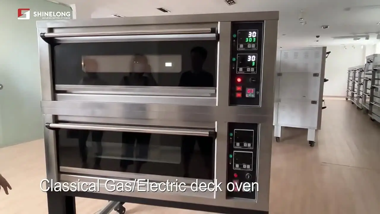 Automatic 3 Deck Baking Oven Bread Oven Bakery Making Machine Commercial Pizza Oven