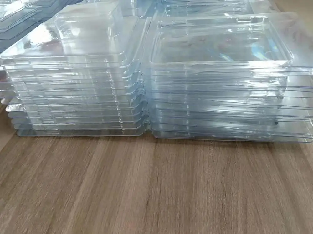 plastic factory custom made clear transparent plastic clam shell clamshell blister packaging uptake for toy food baby articles