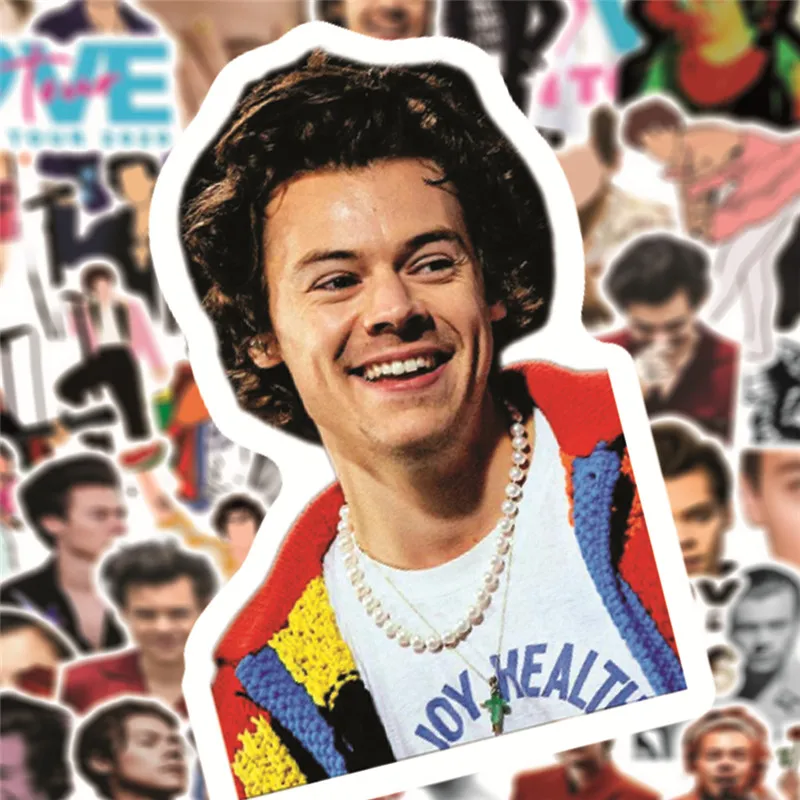  50 шт. Harry Styles» виниловые наклейки водонепроницаемые для украшения ноутбука девочек Автомобиль Мотоцикл чемодан скейтборд DIY