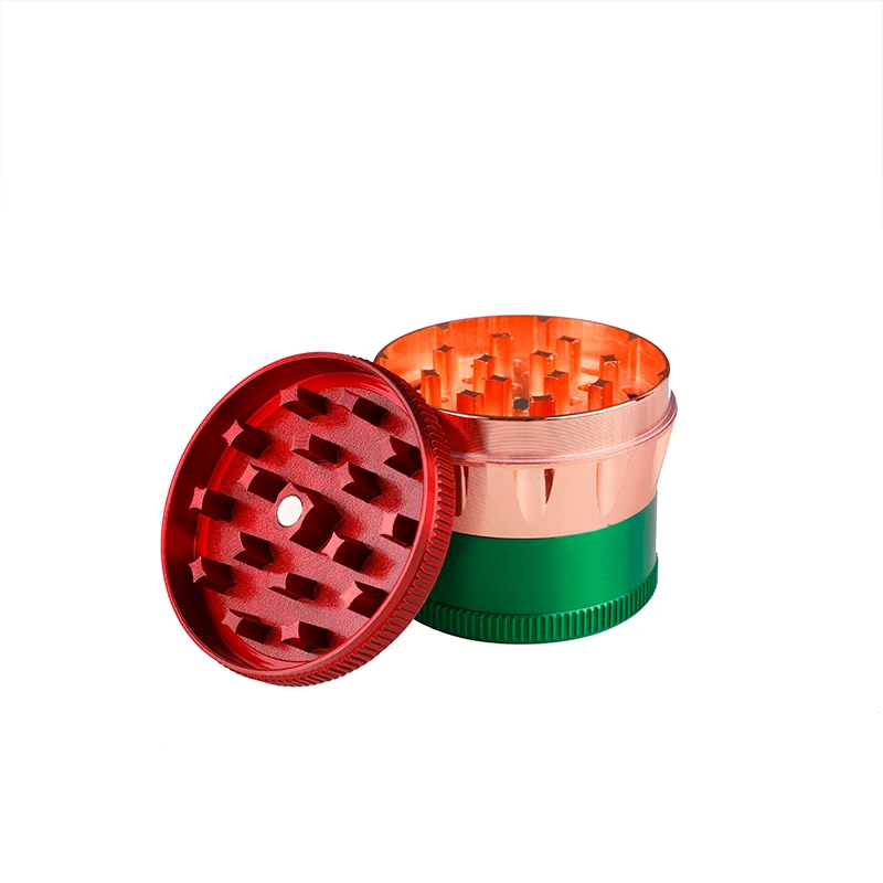 Gt Wholesale Tobacco Grinding Tool 50mm 4 Layers Creative Herb Grinder Zinc Alloy Custom Tobacco Grinders Smoke Shop Supplies