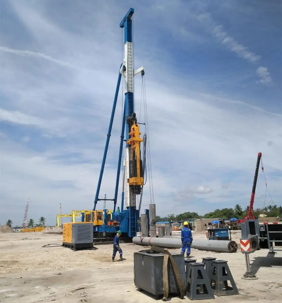 pile driver for mini excavator highway guardrail hydraulic pile foundation pile driver machine